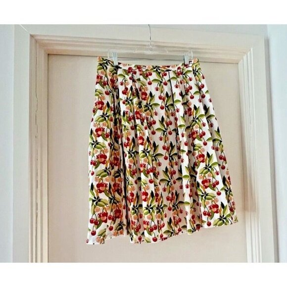Brooks Brothers Cherry Spring Summer Skirt 14 Blouse 16 Set Retro Cottage Fairy - Picture 7 of 9